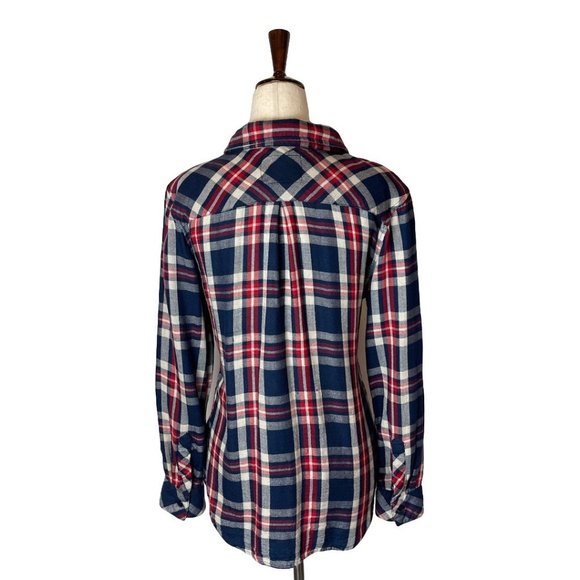 Rails Red And Blue Plaid Long Sleeve Button Down Collared Flannel Shirt Size S - Picture 4 of 9